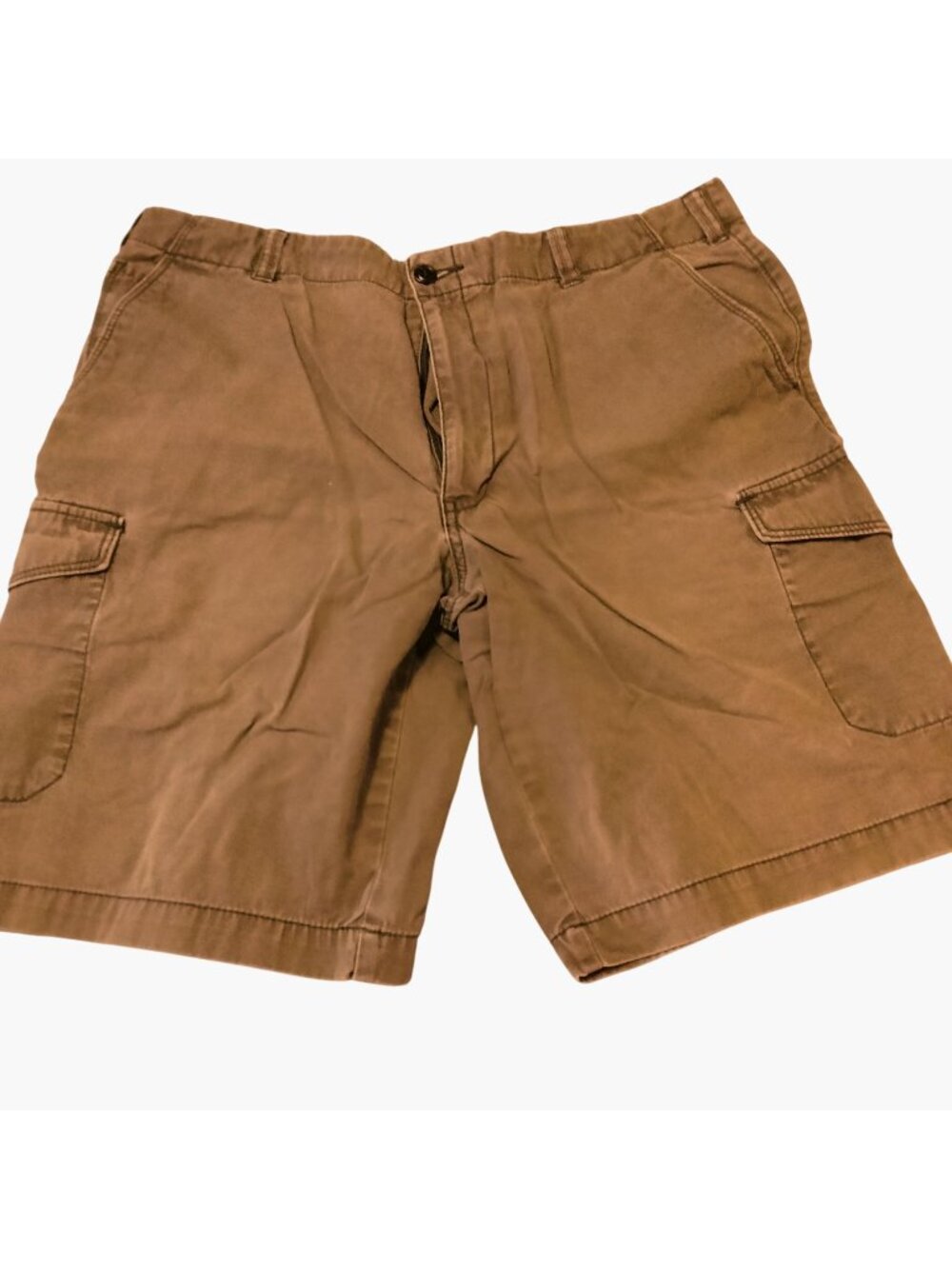 Dockers Mens Cargo Shorts Size 36 Brown Cotton Casual Wear